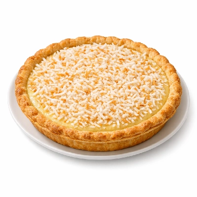 Coconut custard pie