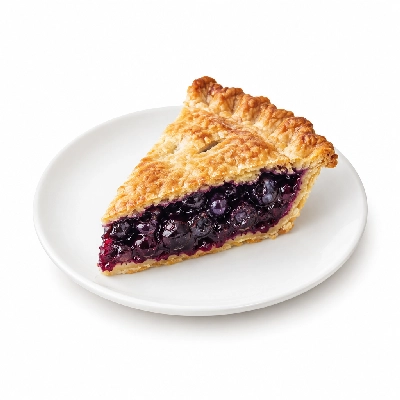 Coco's Bakery Restaurant Blueberry Pie Slice