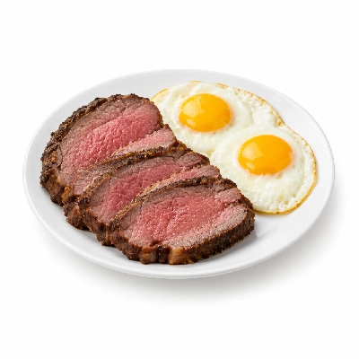 Coco's Bakery Restaurant Breakfast Angus Prime Rib & Eggs