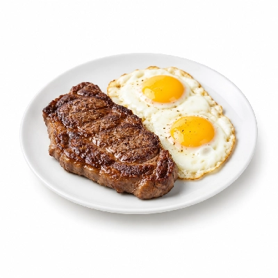 Coco's Bakery Restaurant Breakfast Angus Steak & Eggs