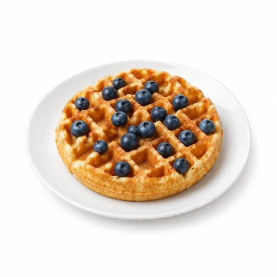 Coco's Bakery Restaurant Breakfast Blueberry Waffle Combo