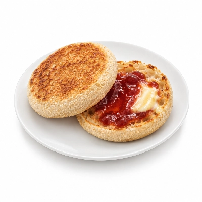 Coco's Bakery Restaurant Breakfast English Muffin (Include Butter and Jam)