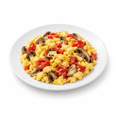 Coco's Bakery Restaurant Breakfast Fit & Lively Mushroom Tomato Scramble