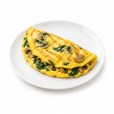 Coco's Bakery Restaurant Breakfast Fit & Lively Spinach Mushroom Omelette