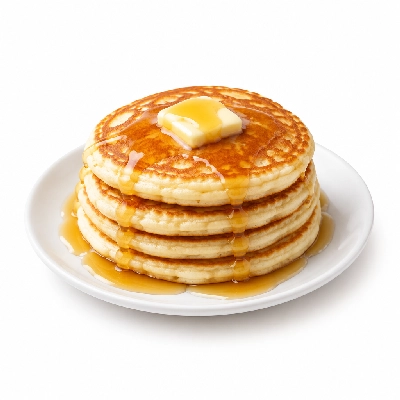 Coco's Bakery Restaurant Breakfast Pancakes (Include Butter and Syrup)