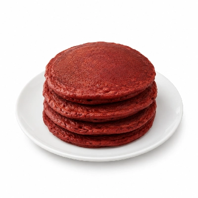 Coco's Bakery Restaurant Breakfast Red Velvet Pancakes Combo
