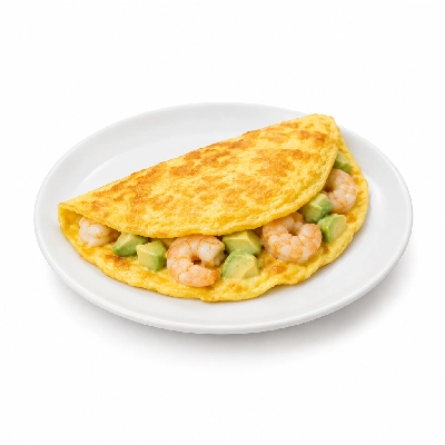 Coco's Bakery Restaurant Breakfast Shrimp & Avocado Omelette