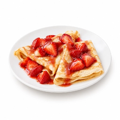 Coco's Bakery Restaurant Breakfast Strawberry Crepes a La Carte