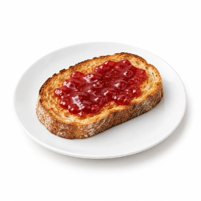 Coco's Bakery Restaurant Breakfast Toast & Smuckers Jam Sourdough