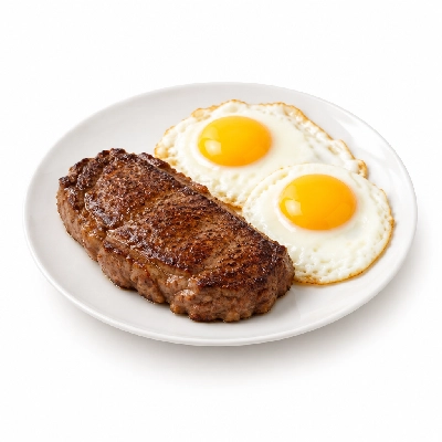 Coco's Bakery Restaurant Breakfast Top Sirloin Steak & Eggs