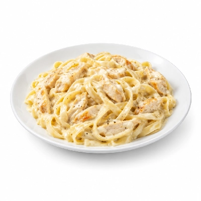 Coco's Bakery Restaurant Chicken Alfredo Pasta Options of Salad or Soup