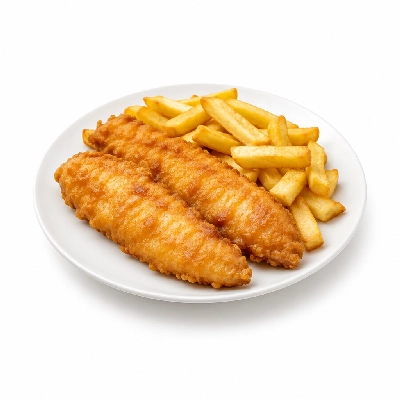 Coco's Bakery Restaurant Club 55 Samuel Adams Beer Battered Alaskan Pollock Fish & Chips