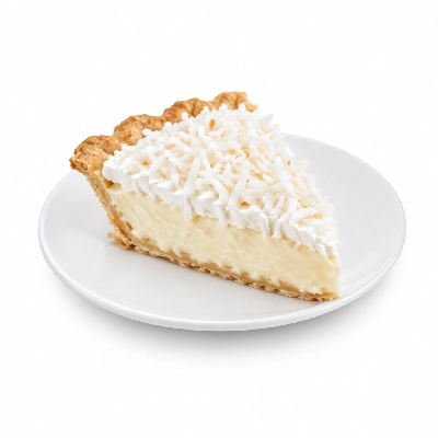 Coco's Bakery Restaurant Coconut Cream Pie Slice