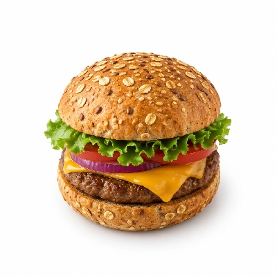 Coco's Bakery Restaurant Coco's Original Burger Wheat Oat Bun