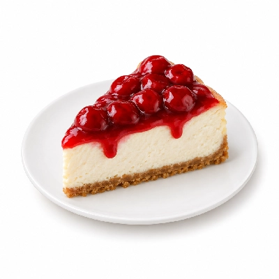 Coco's Bakery Restaurant Cream Cheese with Cherry Topping Slice