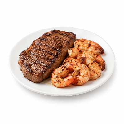 Coco's Bakery Restaurant Natural Angus Top Sirloin & Grilled Shrimp