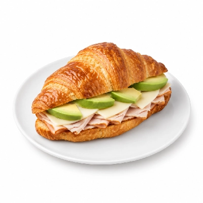 Coco's Bakery Restaurant Turkey Avocado Jack Croissant