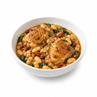 Coco's Bakery Restaurant Tuscan Chicken with White Beans