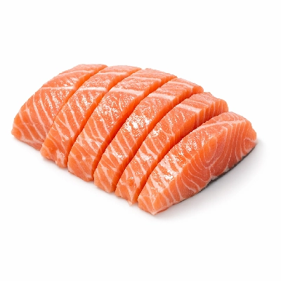 Salmon coho farmed raw