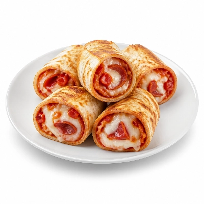 Compliments Appetizer Pizza Wraps Mozzarella Cheese with Pepperoni & Tomatoes