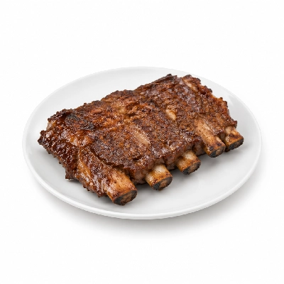 Compliments Burgers Beef Back Ribs Fully Cooked Extra Meaty