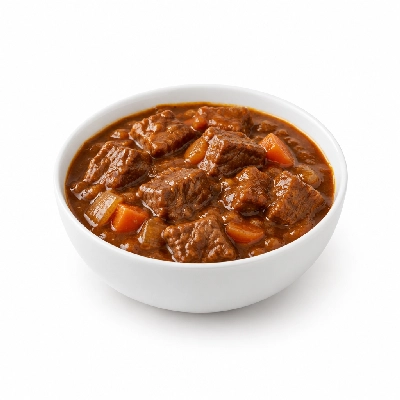 Compliments Canned Goods Stew Frontier with Formed Beef Chunks