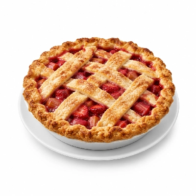 Compliments Desserts Pie Rhubarb & Strawberry
