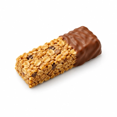 Compliments Granola Bars Blueberry & Yogurt Chip Semi Dipped in Real Milk Chocolate