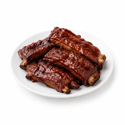 Compliments Meat Beef Back Ribs in Barbecue Sauce Fully Cooked