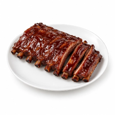 Compliments Meat Pork Back Ribs in Barbecue Sauce Fully Cooked