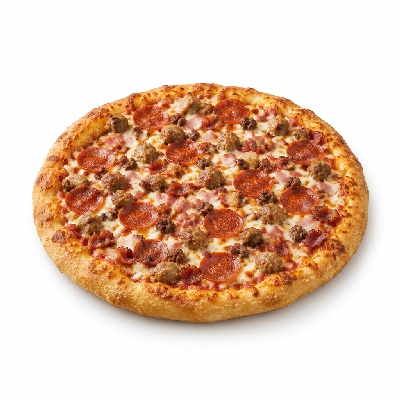 Compliments Pizza 4 Meat Rising Crust