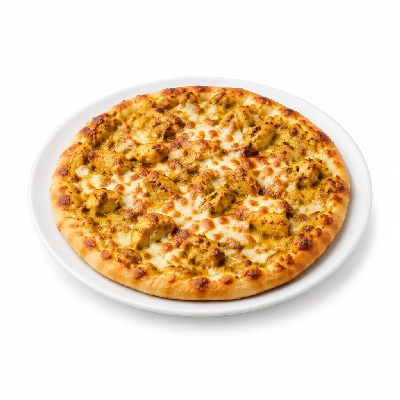 Compliments Pizza Curry Chicken Naan