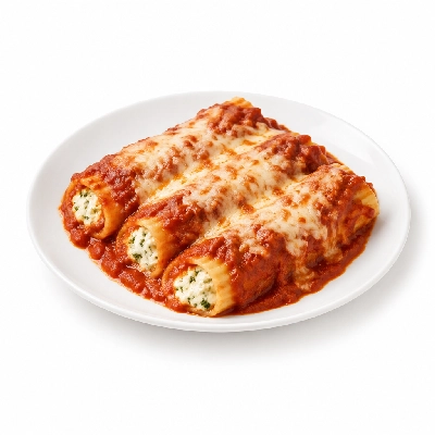 Compliments Three Cheese Manicotti Hamburger Meal