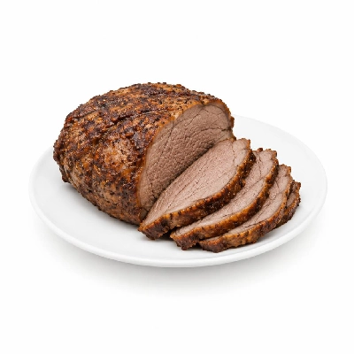 Cooked Beef Chuck Eye Roast, America's Select, Roasted, Boneless, Separable Lean Only, Trimmed to 0 Inch Fat