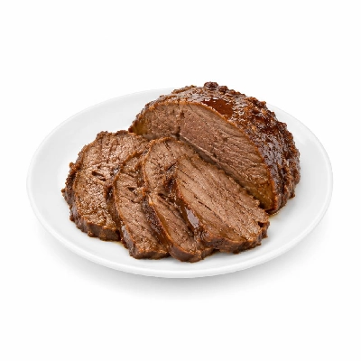 Cooked Beef Chuck Mock Tender Steak, Select, Braised, Boneless, Separable Lean Only and Trimmed to 0 Inch Fat