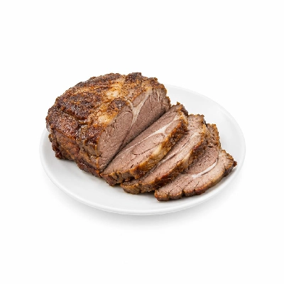 Cooked Beef Chuck Top Blade Roast, Usda Choice, Broiled, Separable Lean and Fat, trimmed to 0 inch, Boneless
