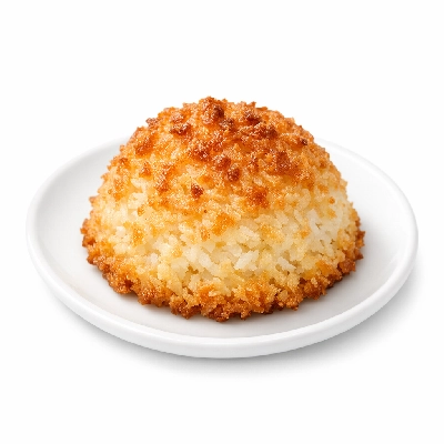 Cookies coconut macaroons prepared from recipe