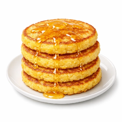 Corn Cakes with Honey