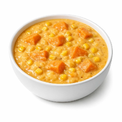 Slow Cooker Corn & Sweet Potato Chowder