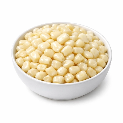 Corn sweet white canned whole kernel no salt added solids and liquids