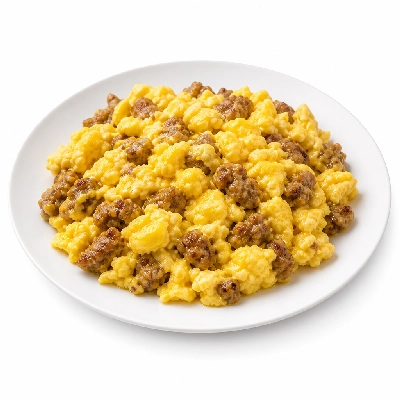 Corner Bakery Cafe Breakfast Entrees All American Scrambler (with Sausage) Whole Eggs