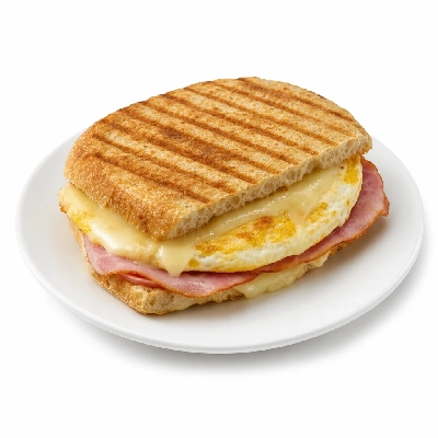 Corner Bakery Cafe Breakfast Sandwiches Ham & Swiss Panini Whole Eggs