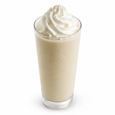 Corner Bakery Cafe Frozen Beverages 16 Oz. Vanilla Frappe with Whipped Cream