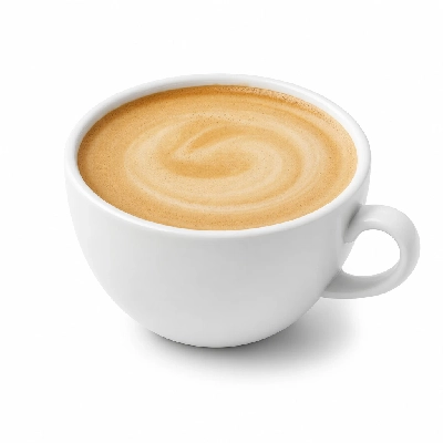 Corner Bakery Cafe Hot Beverages 12 Oz. Caramel Latte Nonfat