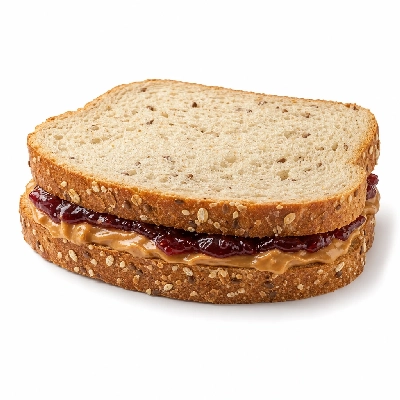 Corner Bakery Cafe Kids' Menu Peanut Butter and Jelly Sandwich on Harvest Bread Whole