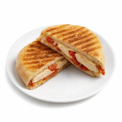 Corner Bakery Cafe Panini Chicken Pomodori Half