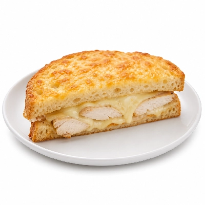 Corner Bakery Cafe Sandwiches Poblano Fresco Chicken on Cheese Bread Half