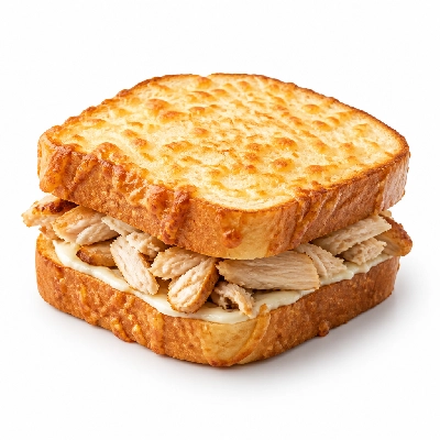 Corner Bakery Cafe Sandwiches Poblano Fresco Chicken on Cheese Bread Whole