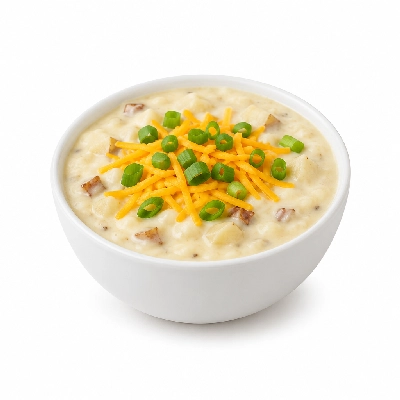 Corner Bakery Cafe Soups Loaded Baked Potato with Cheddar Cheese & Green Onion Cup