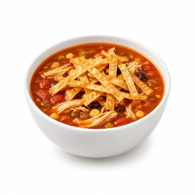 Corner Bakery Cafe Soups Zesty Chicken Tortilla with Strips Bowl
